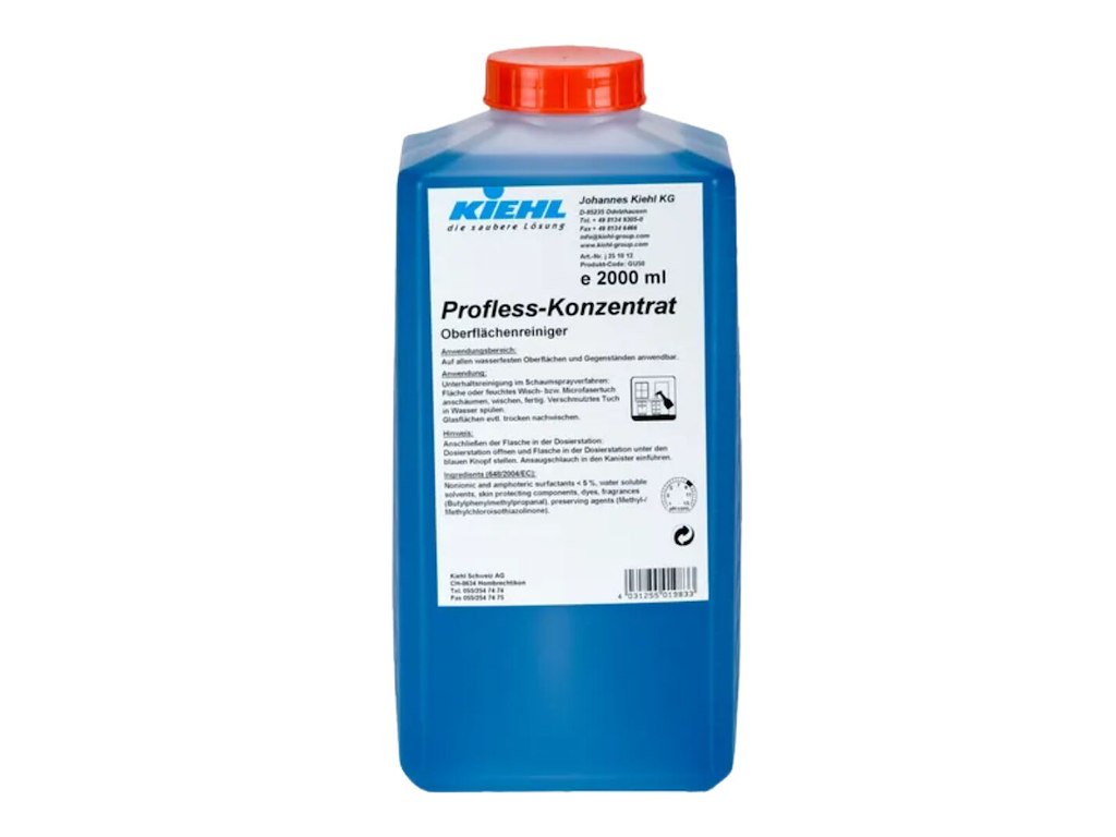 Universalrengøring Profless-Konzentrat 2ltr med farve/parfume blå til overflader