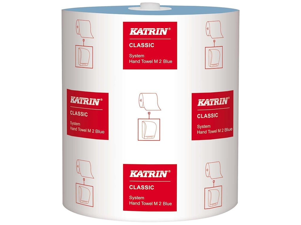 Håndklæderulle Katrin System M2 2-lag 130 m Blå