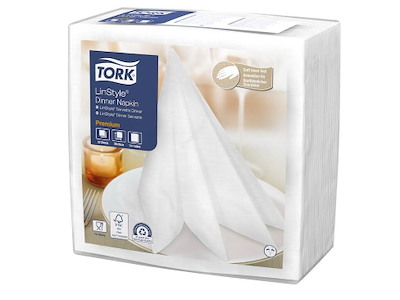 Serviet Tork Linstyle 39x39cm 1/4-fold Hvid