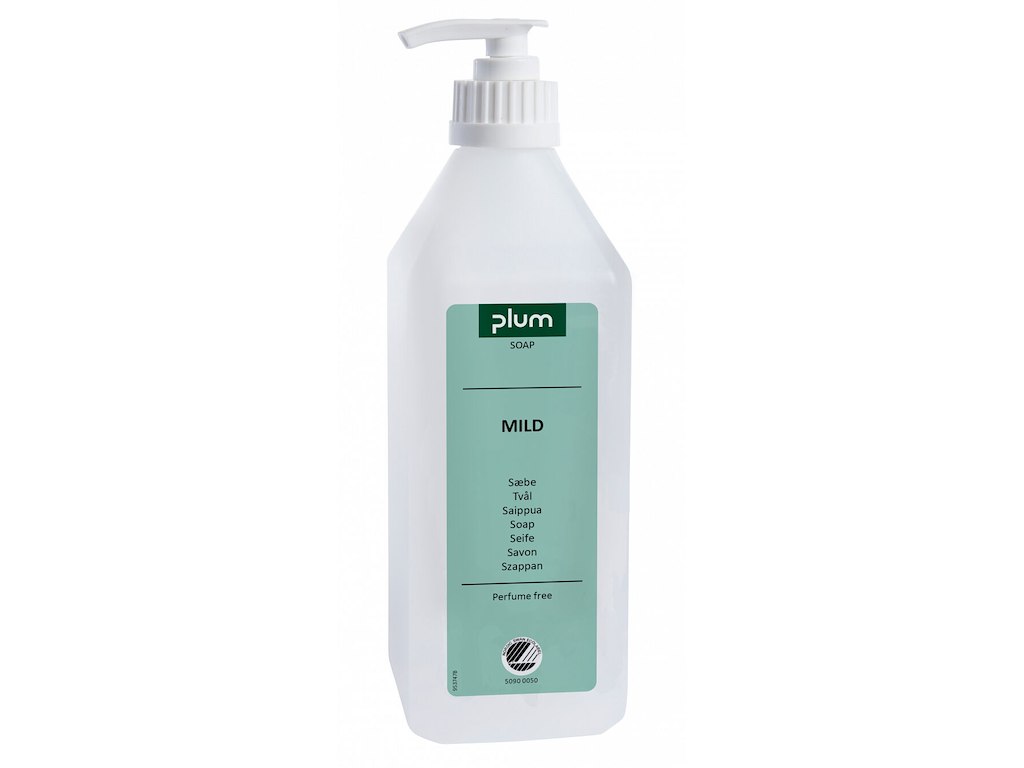 Cremesæbe Plum Mild 600ml Svanemærket med pumpe uden Farve/Parfume