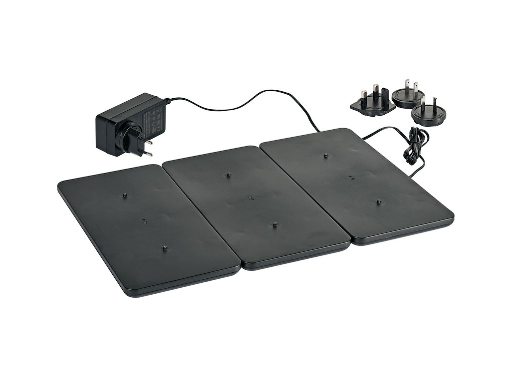 Oplader L52.5xB31cm Til 6 LED Lamper Sort