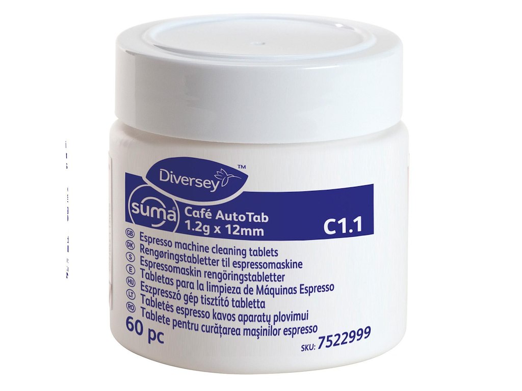 Rensemiddel Tablet Suma Café AutoTab C1.1 til Espressomaskiner 1.2 gr 60 stk