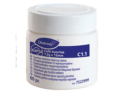 Rensemiddel Tablet Suma Café AutoTab C1.1 til Espressomaskiner 1.2 gr 60 stk