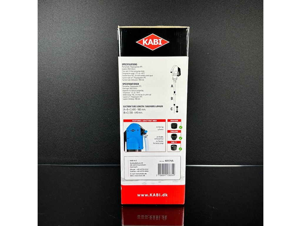 KABI manuel vægtstangspumpe