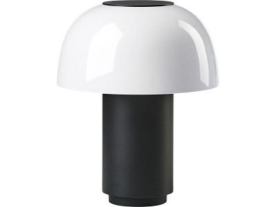 Lampe LED Zone Harvest Moon Ø18xH22cm Sort/Hvid