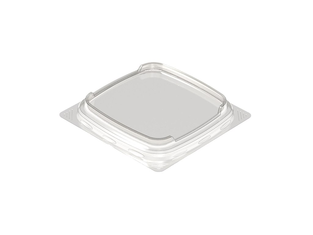 Plastlåg K 40D-3 L109xB109xH14mm APET Klar til M40-serien