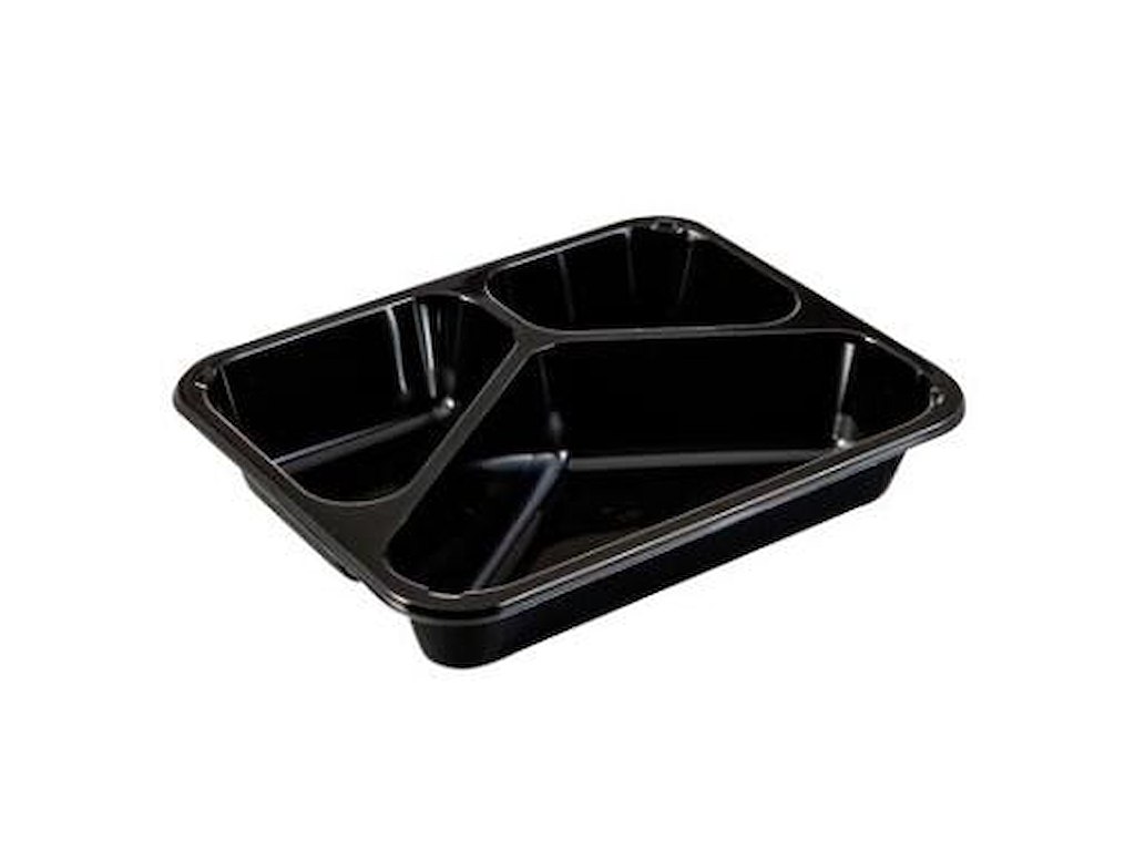 Bakke 3-rum 2227-3F 200/285/520 ml 227x178x43 mm CPET Sort