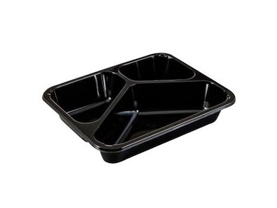 Bakke 3-rum 2227-3F 200/285/520 ml 227x178x43 mm CPET Sort