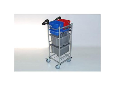 Rengøringsvogn Tina 1 Mini 2 spands uden affaldsstativ