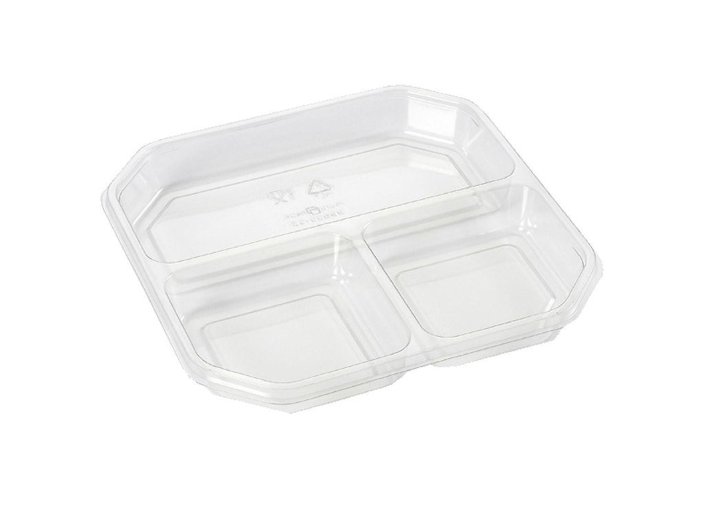 Indsats 3-rum 280 ml til Shelfmaster Square APET