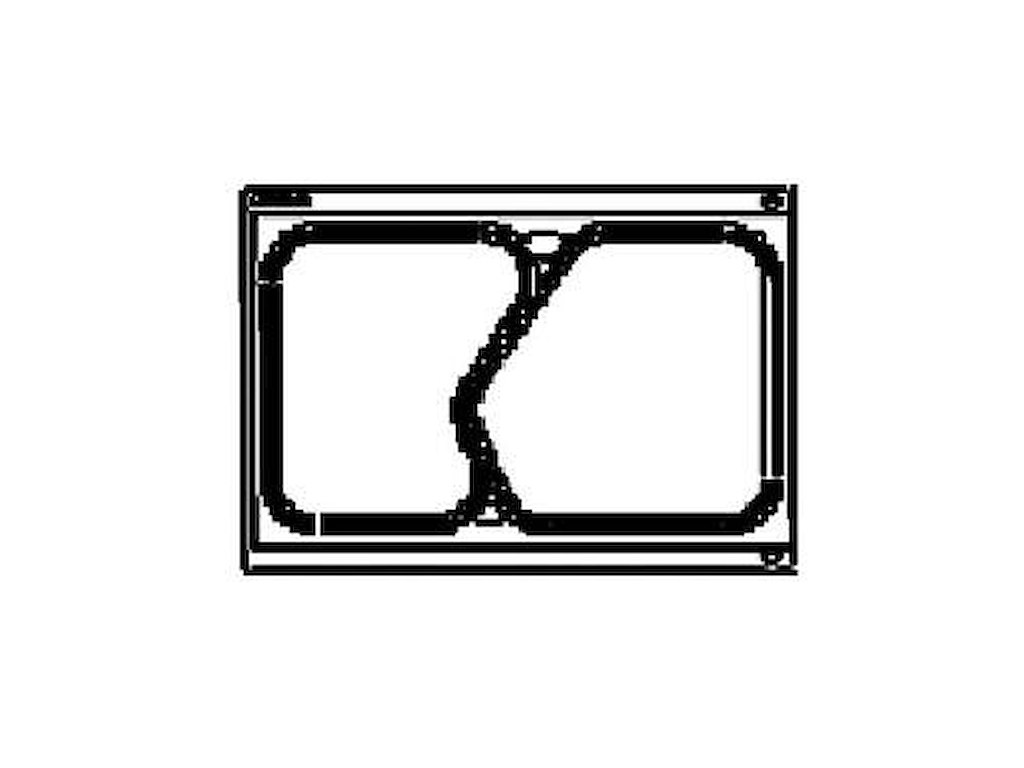 Kassette t/1/4 GN 2-rum Bakke 855037 passer til TP11/DF20