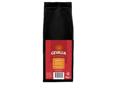 Kaffe Gevalia Mocca 1kg Rainforrest Alliance hele bønner, 8 poser