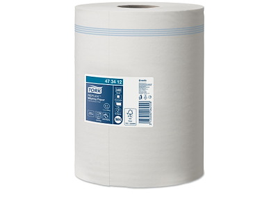 Håndklæderulle Tork Reflex QuickDry M4 1-lag Ø19xB19.4cmxL114m Nyfiber Hvid