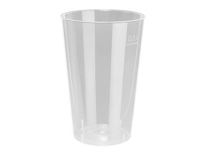 Plastbæger 30 cl Ø78 mm H118 mm flergangs PP semi transparent