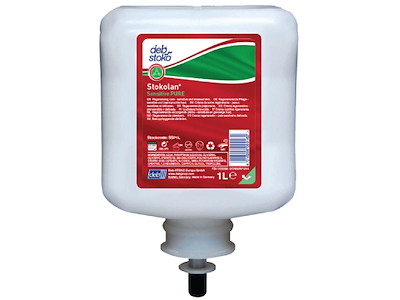 Hudcreme Stokolan Sensitive PURE 1ltr ECARF uden Parfume 28% fedt til dispenser