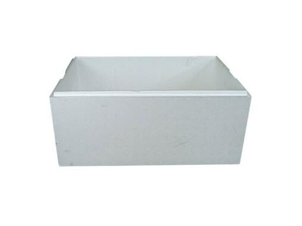 Termokasse 1/1 GN 40 ltr 60x40x26 cm EPS Hvid Låg på 92950