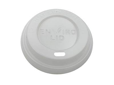 Drikkelåg CPLA Ø80xH20mm Til Kaffebæger Hvid Catersource