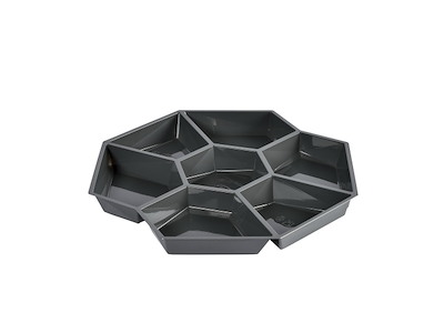 Multiboks Octaview 7-rum 283x283x25 mm indsats rPET grå