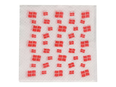 Serviet 33 x 33 cm 1-Lag Hvid Flagmotiv