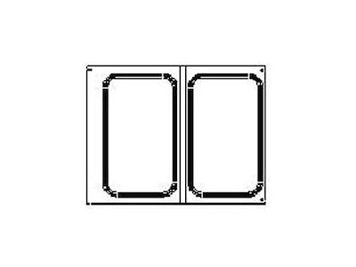 Kassette til 1/4 GN 1-rum Bakke 855018 passer til TP16/DF25