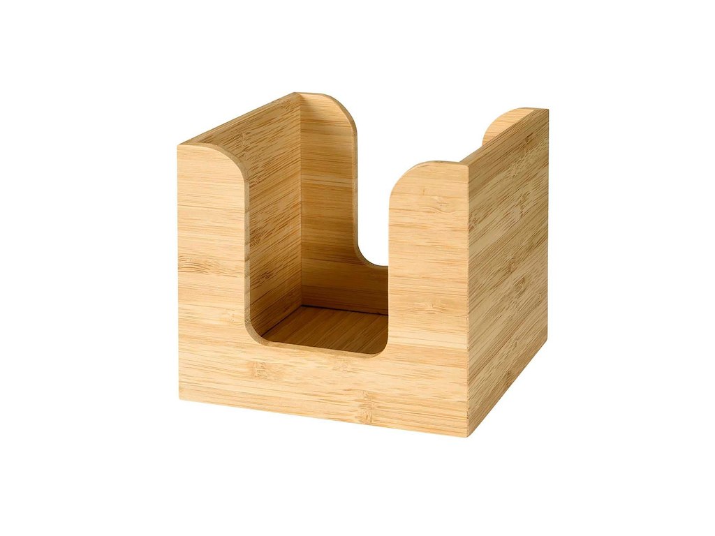 Servietdispenser Duni 11x11 cm Bambus