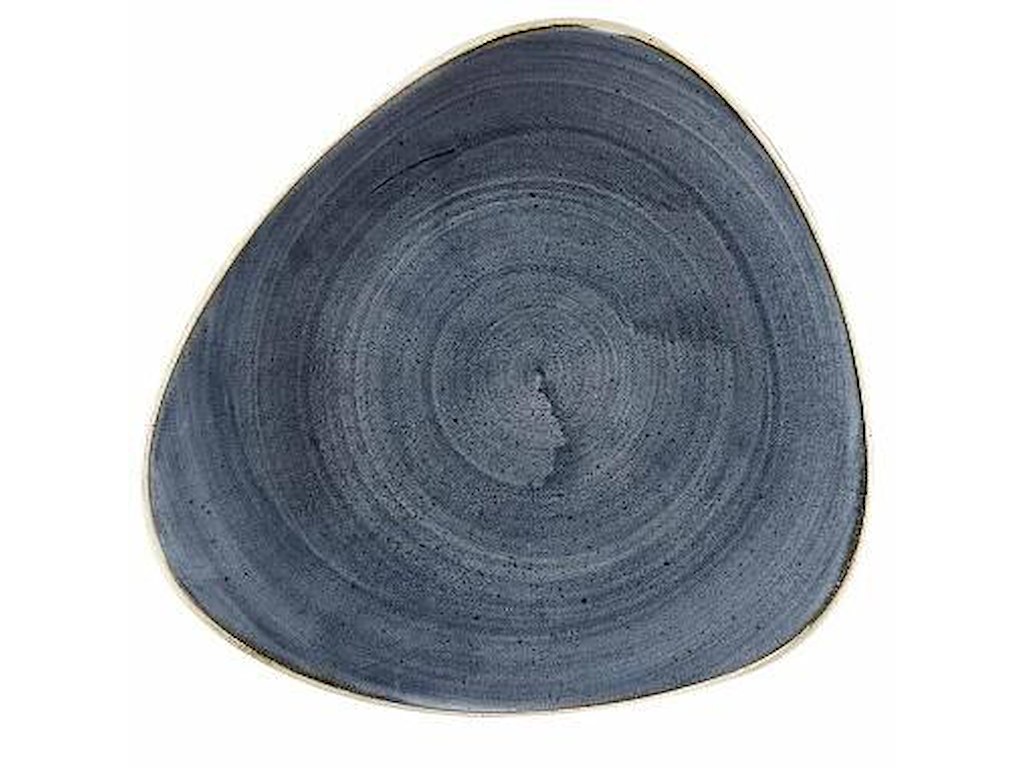 Tallerken Stonecast 22.9 cm Trekant Porcelæn Blåbær