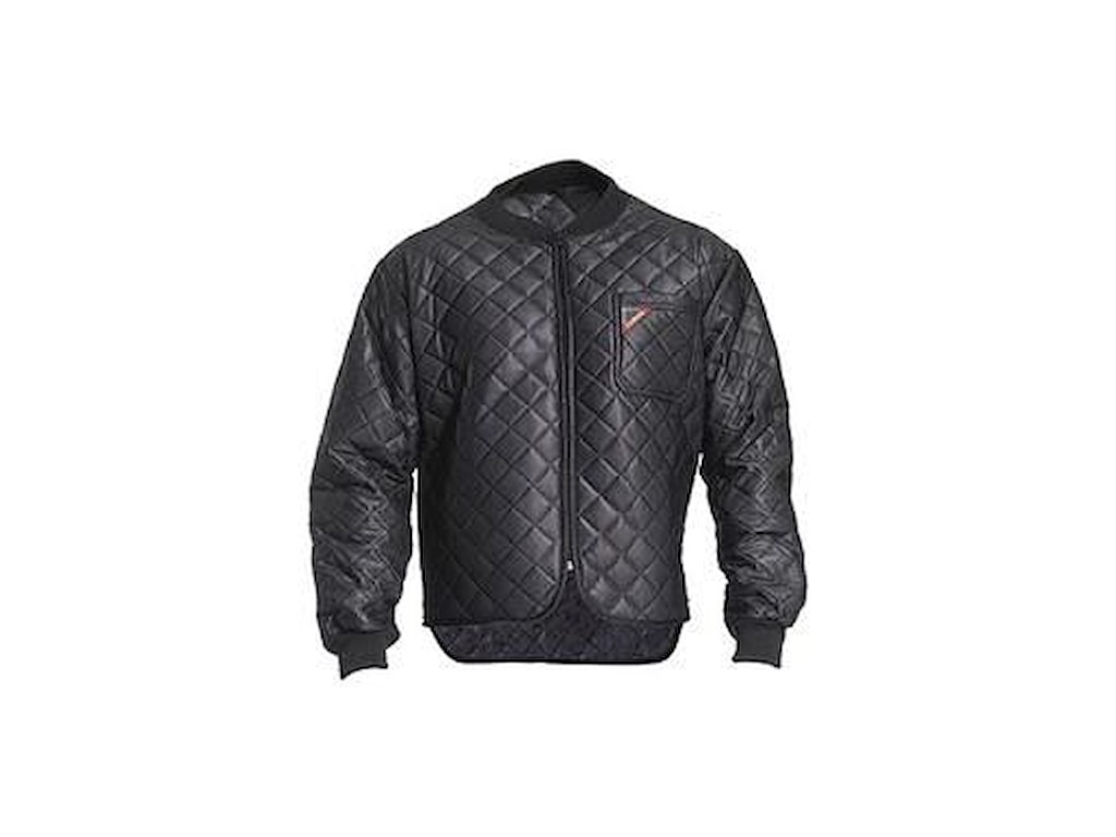 Termojakke FE quiltet str XL med Brystlomme Sort