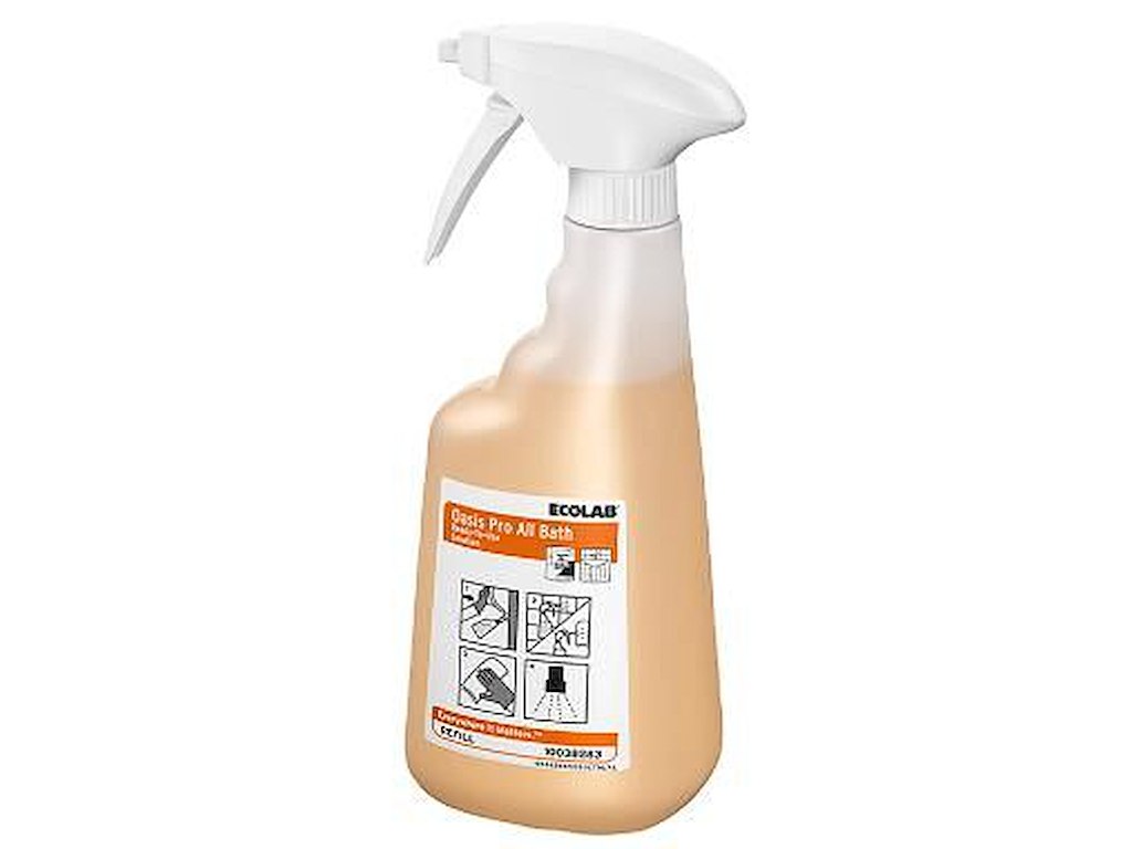 Flaske Tom Skum 650ml med Tryk uden Hoved Klar til Oasis Pro All bath