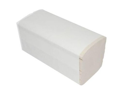 Håndklædeark Z-Fold H3 2-lag L24.8xB23xD11.5cm Genbrug Natur