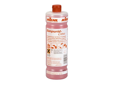 Sanitetsrengøringsmiddel Sanpurid-cirtomed citrusduft 1 liter