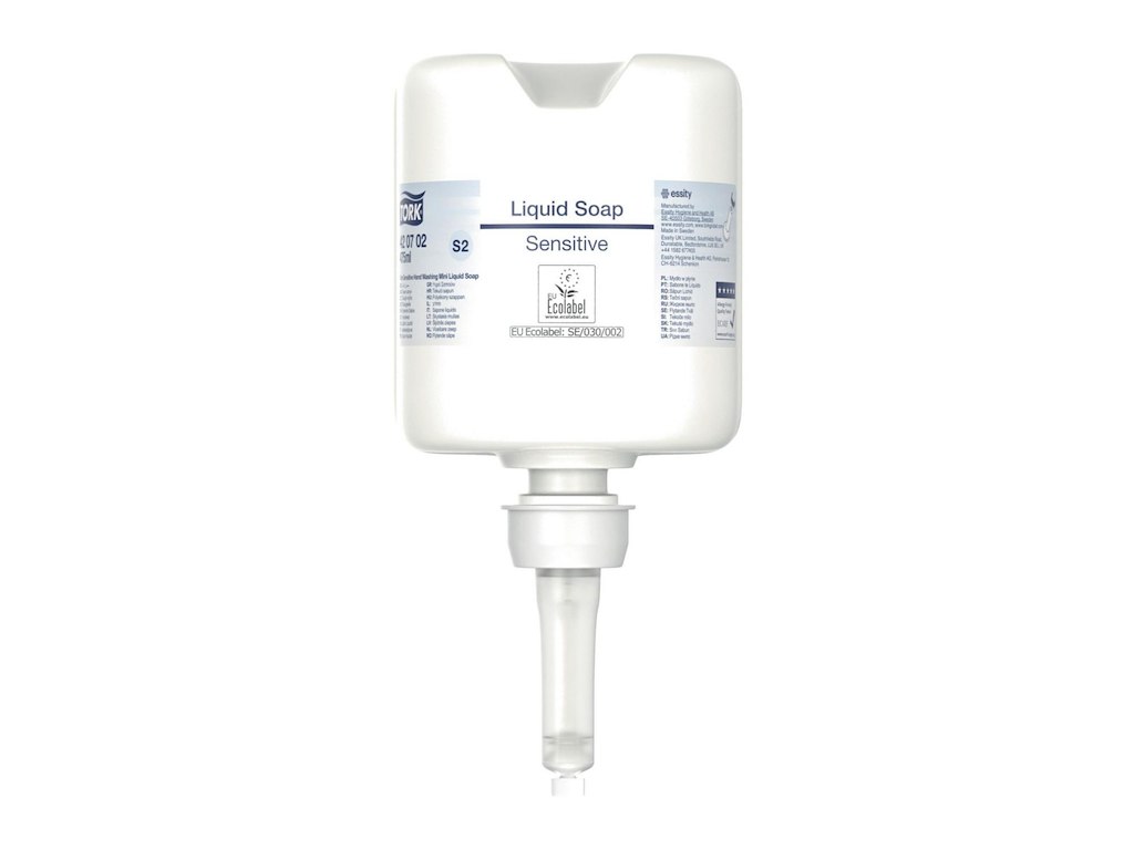 Håndsæbe Flydende Tork Sensitiv 475ml Ecolabel uden Parfume til Mini S2 disp
