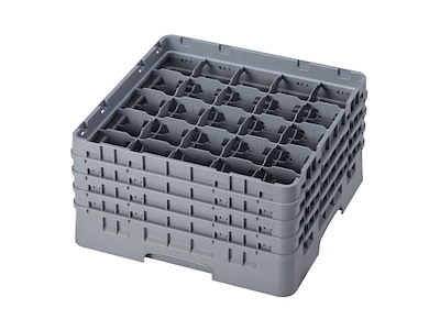 Opvaskekurv Cambro 50x50 til glas 25 rum Plast Grå
