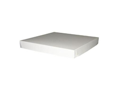 Kageæske fold selv låg til høj bund/lav top-model L350xB350xH40mm pap hvid