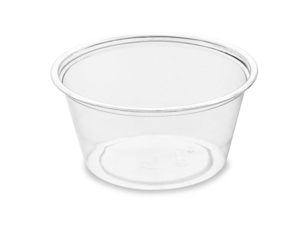 Dressingbæger 60 ml rund Ø62x30 mm RPET Klar