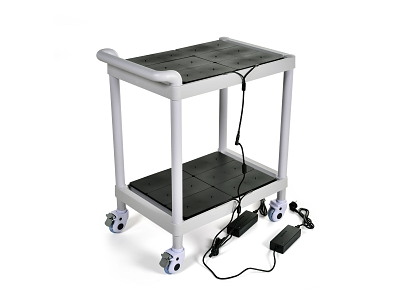 Oplader Vogn L45xB64.8xH84.5cm Til 24 LED Lamper Sort/Hvid