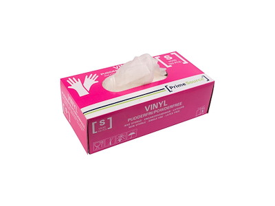 Handske Engangs Prime Source str S uden Pudder Vinyl AQL 1.5 Hvid