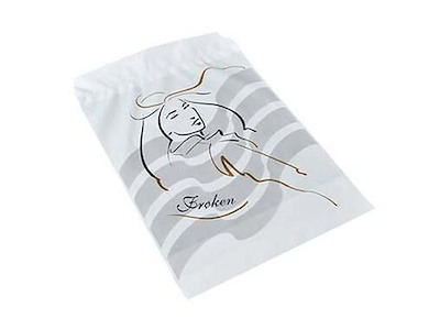 Hygiejnepose Frøken 245x350 mm 35 my med Hul til krog 50% genbrugsplast Hvid/Grå