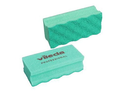 Rengøringssvamp Puractiv Ridsefri Grøn, 10 stk