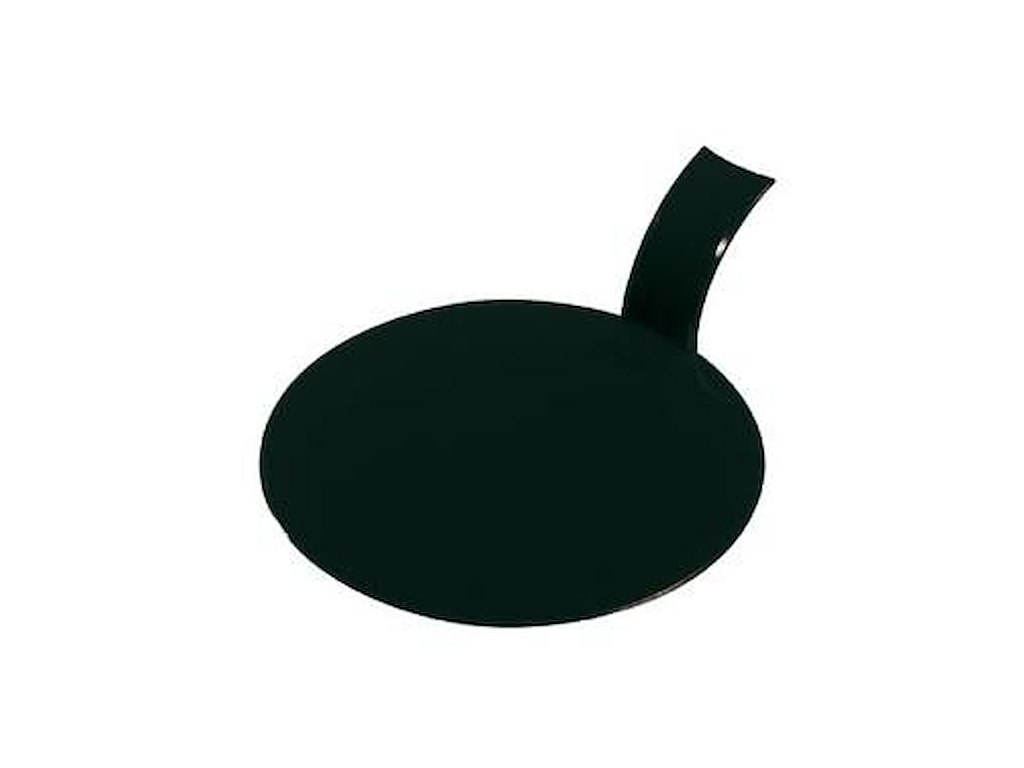 Kageplatte ø80x20 mm PS sort