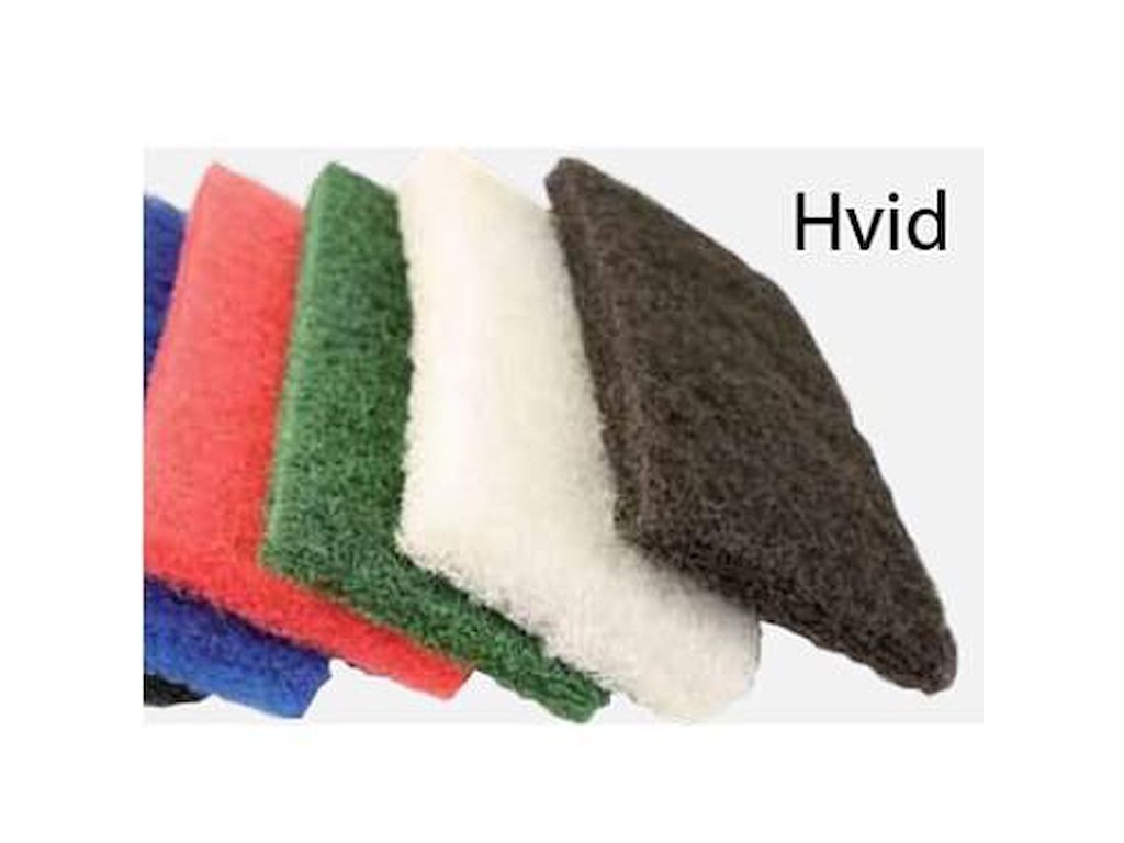 Skurenylon 12x25x2 cm blød hvid