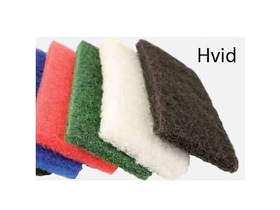 Skurenylon 12x25x2 cm blød hvid