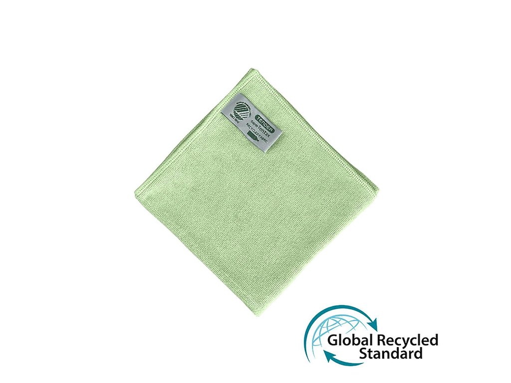 Microfiberklud Super Tentax 32x32cm Svanemærket Grøn 70% genanvendt
