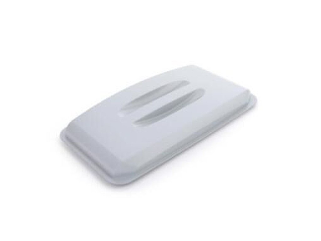 Låg til 60L beholder L50xB27xH57.5cm. Plast Grå