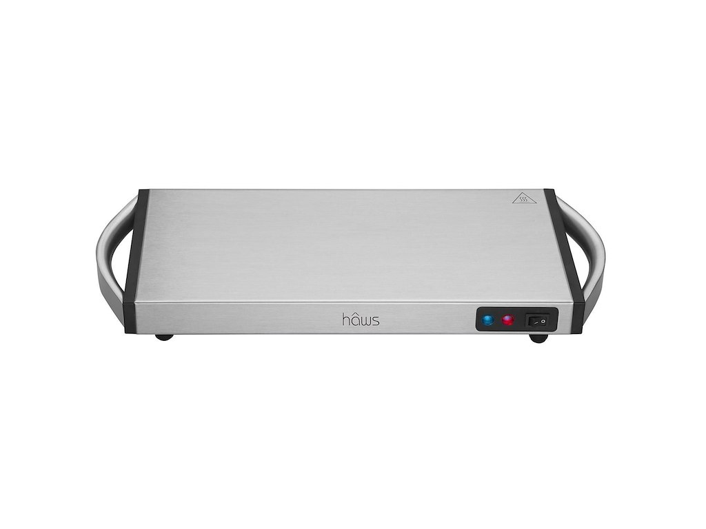 Varmeplade Hâws 40x20cm genopladelig med aftagelig ledning. Rustfri stål