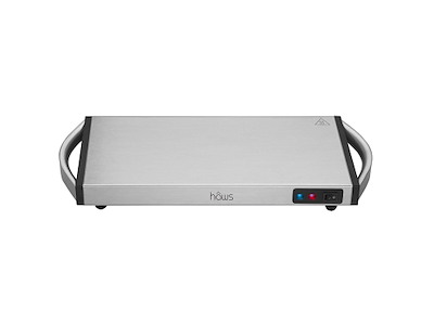 Varmeplade Hâws 40x20cm genopladelig med aftagelig ledning. Rustfri stål