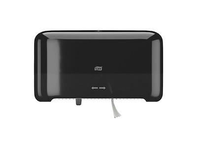 Dispenser Toiletpapir Tork T7 Mid-Size uden Hylse Sort til 2 rl