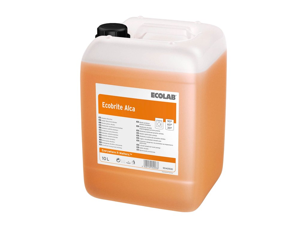 Tøjvask vaskeforstærker flydende Ecobrite Alca med alkali 10 ltr
