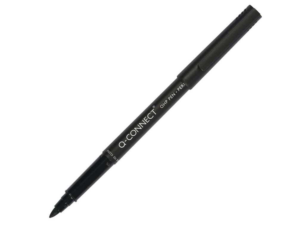 Sprit Tusch Marker permanent Q-Connect 1mm sort