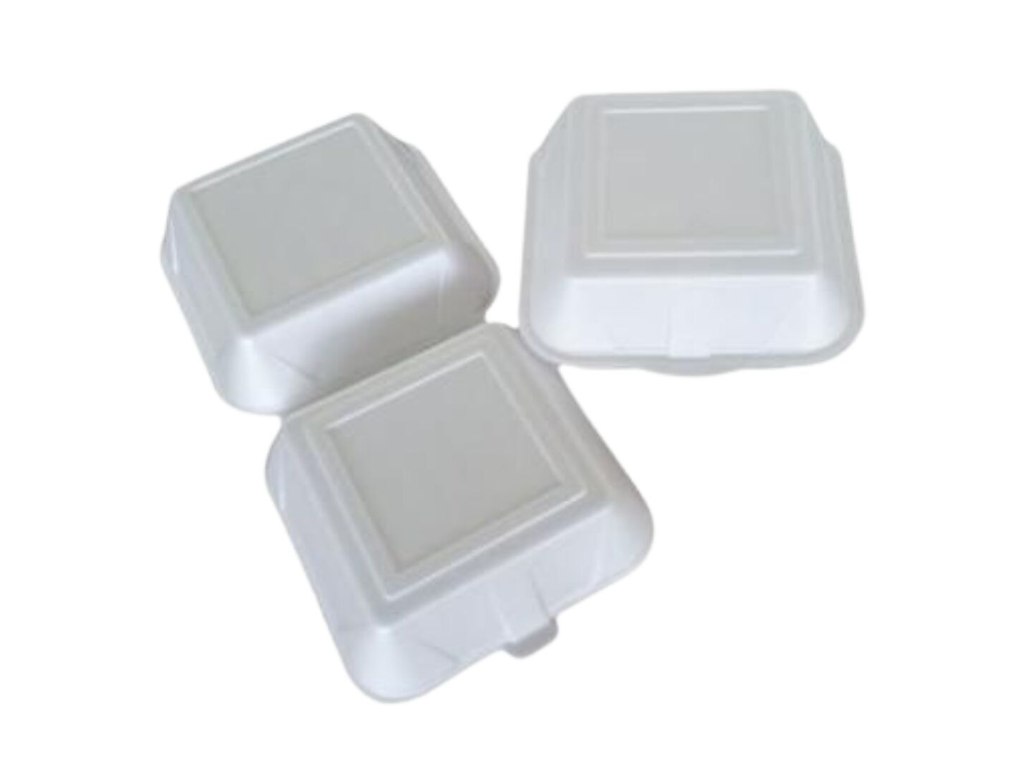 Burgerboks stor 155x155x80 mm XPS Hvid IP6