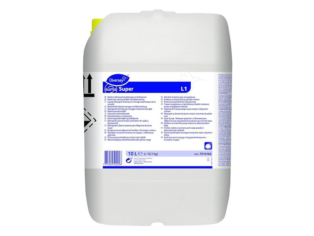 Maskinopvask Anlæg Flydende Suma Super L1 10ltr med Klor Blødt til belægninger